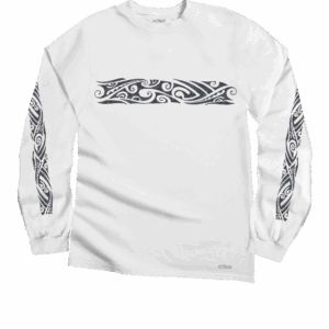 Wild Batik Band - White Long Sleeve Crewneck T-Shirt