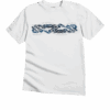 Tribal Mano Stripe - White Short Sleeve Crewneck T-Shirt