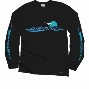 Kai Nui Offshore - Black Long Sleeve Crewneck T-Shirt