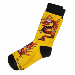 Crimson Dragon - Graphic Cotton Crew Socks
