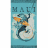 Gecko Watercolor - Microfiber Beach Towel