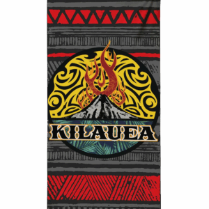 Kilauea Flame - Microfiber Beach Towel