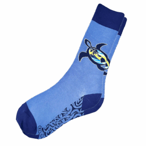 Paradise Honu - Graphic Cotton Crew Socks