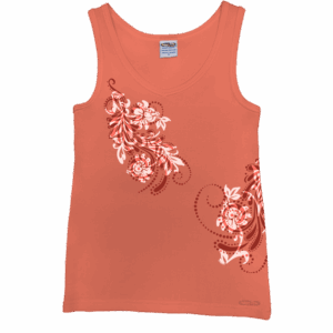 Leihua - Coral Sleeveless Island Breeze Tank